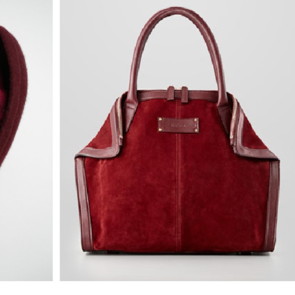 ALEXANDER MCQUEEN   Oxblood Suede Demanta NEW CONDITION